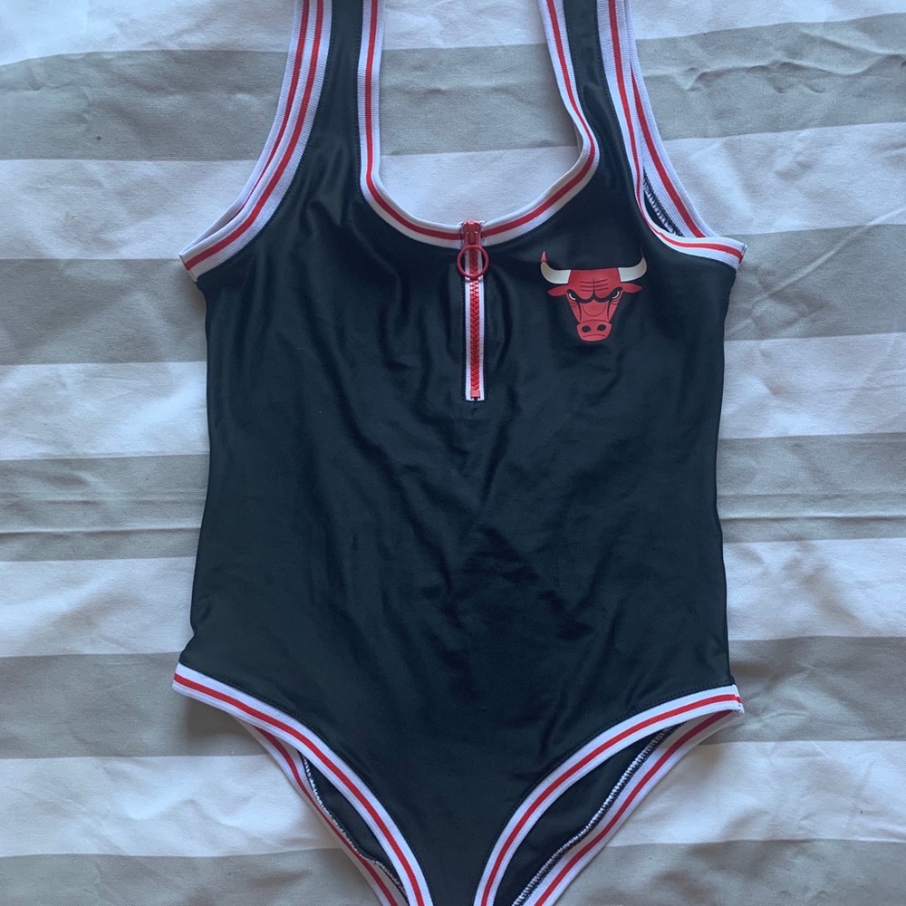 Black NBA Chicago Bulls Swimsuit